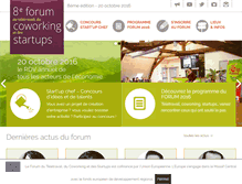 Tablet Screenshot of forum-teletravail.fr